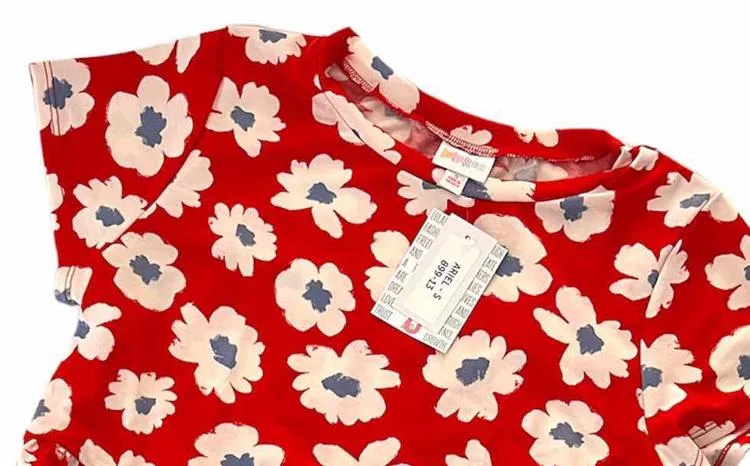 Ariel - Red Ivory Purple Large Floral
