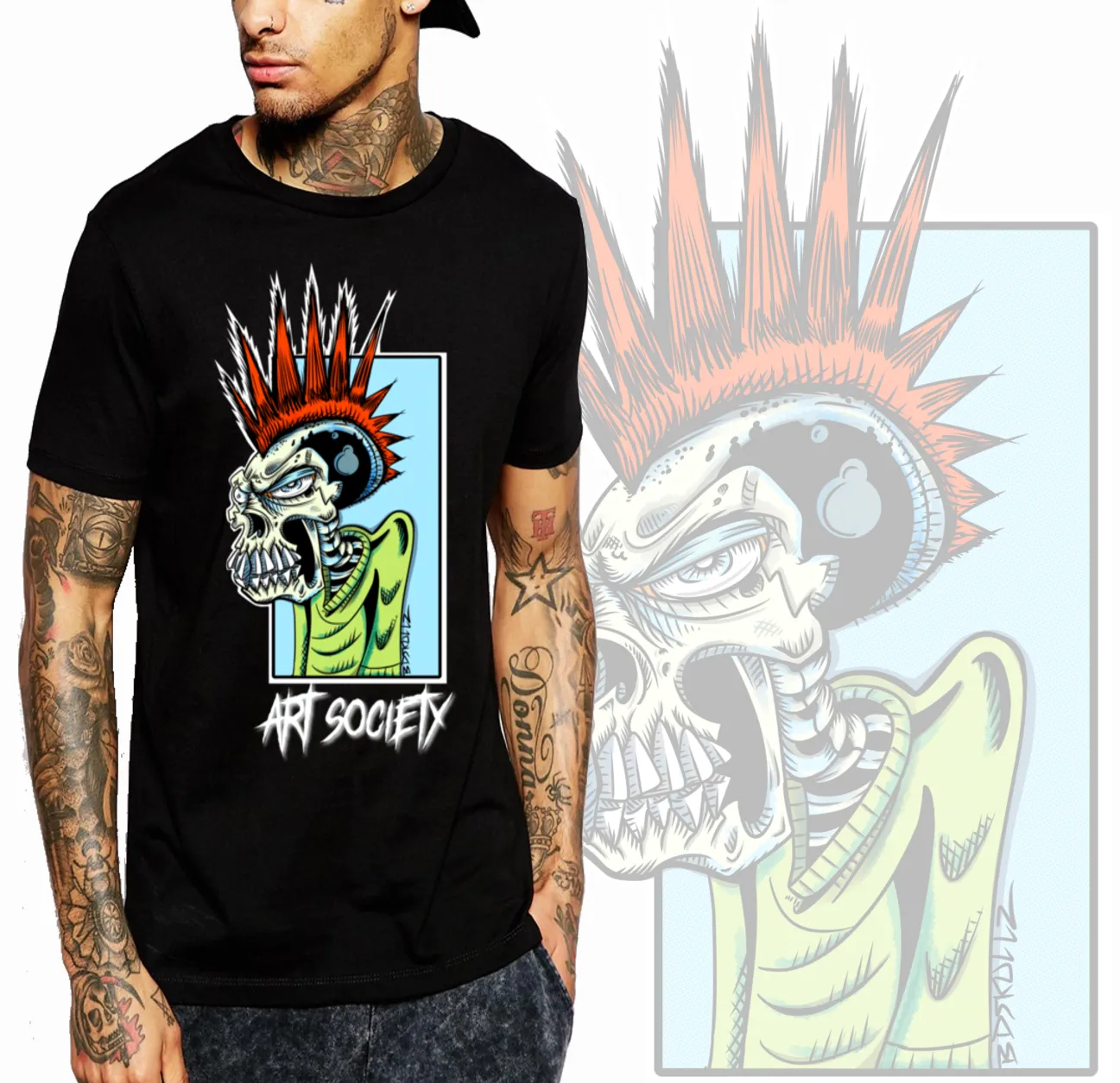 Art Society MISCREANT TEE BLACK