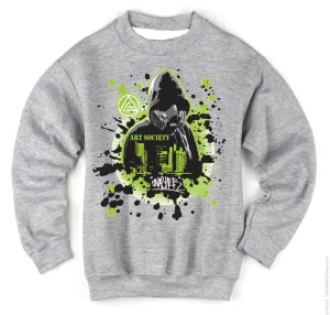Art Society x Retro Kings x GNASHER CREW SWEATSHIRT GREY