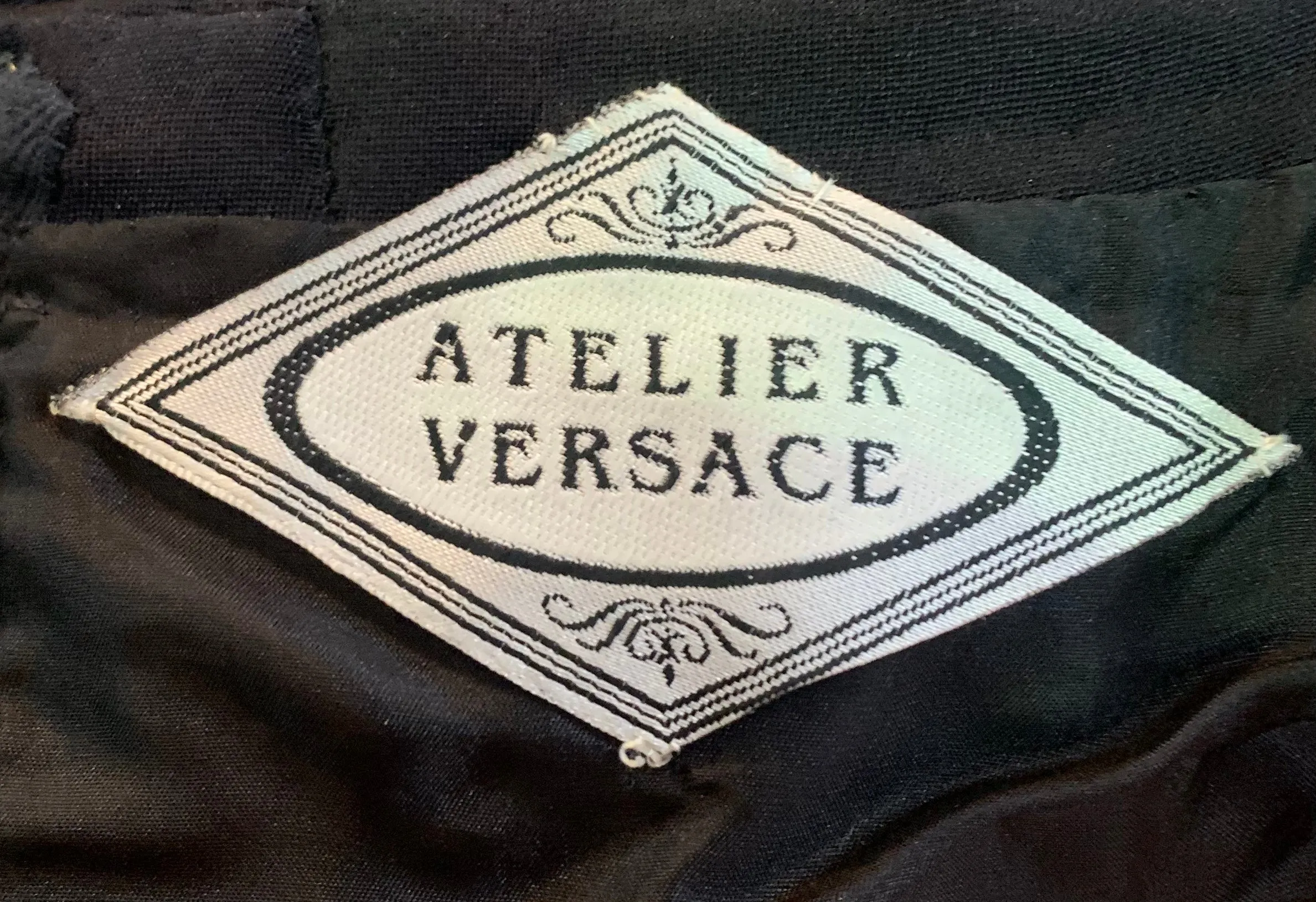 Atelier Versace by Gianni Versace 90s Black Silk Goddess Halter Gown