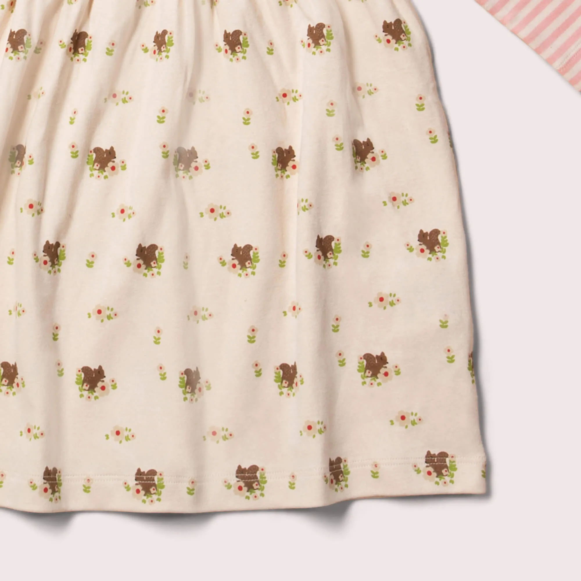 Autumn Squirrel Easy Peasy Long Sleeve Dress