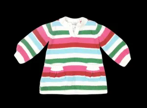 BABY GIRL SIZE 3/6 MONTHS - Baby GAP, Soft Knit Sweater Dress EUC B56