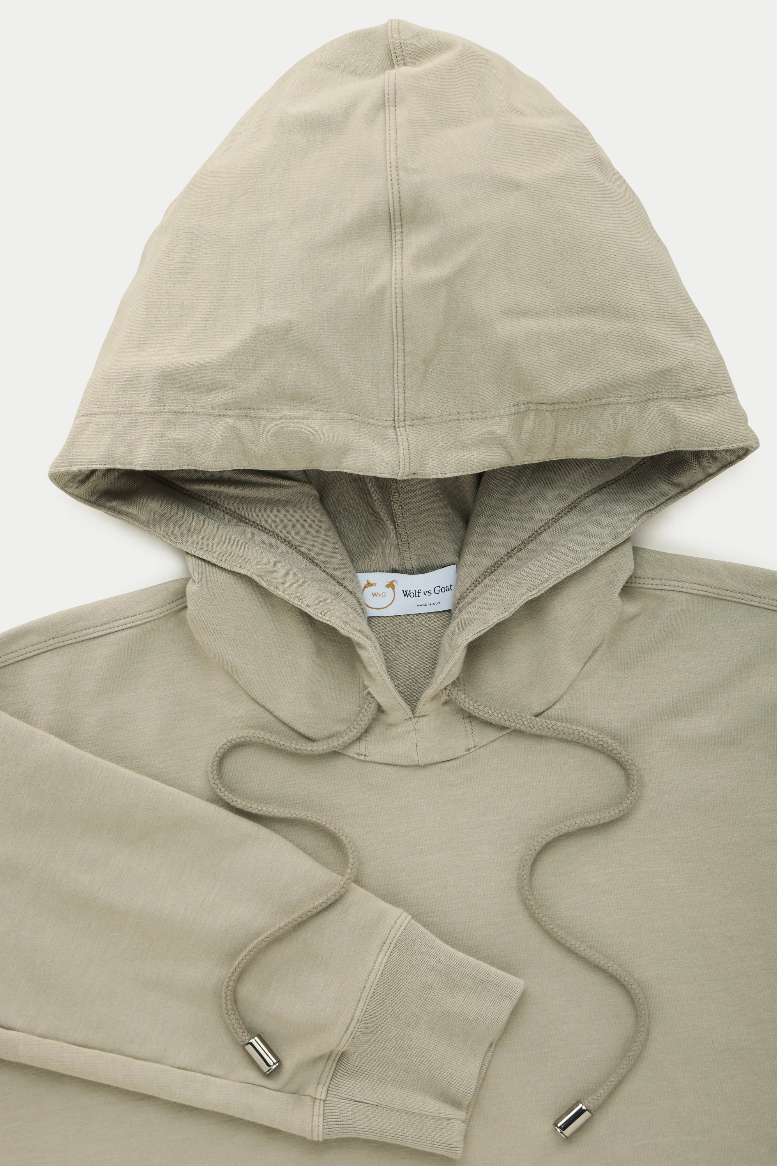 Bamboo Sorona Relaxed Pullover with Hood Kalamata