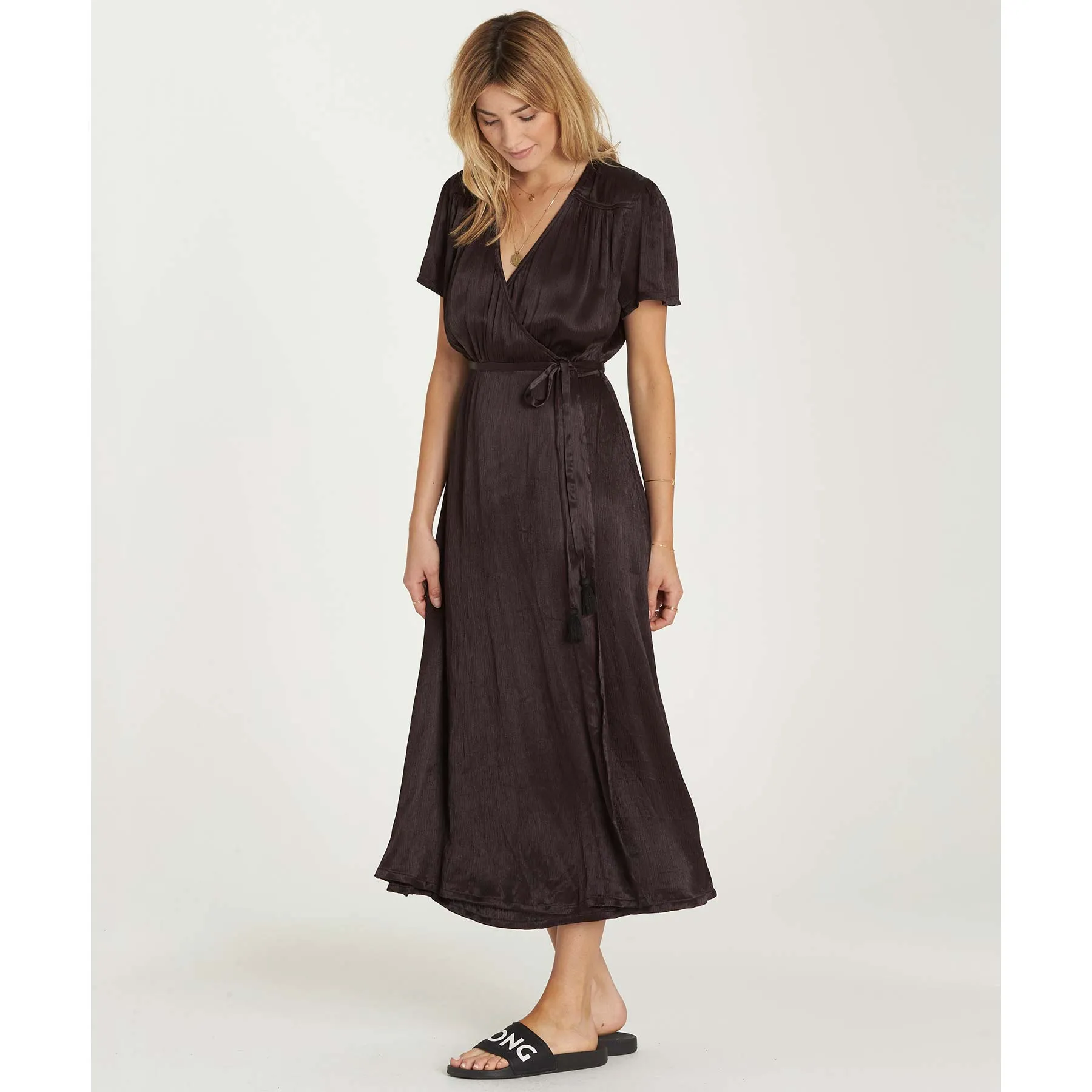 Billabong Women's Lusty Weekend Wrap Dress | Black