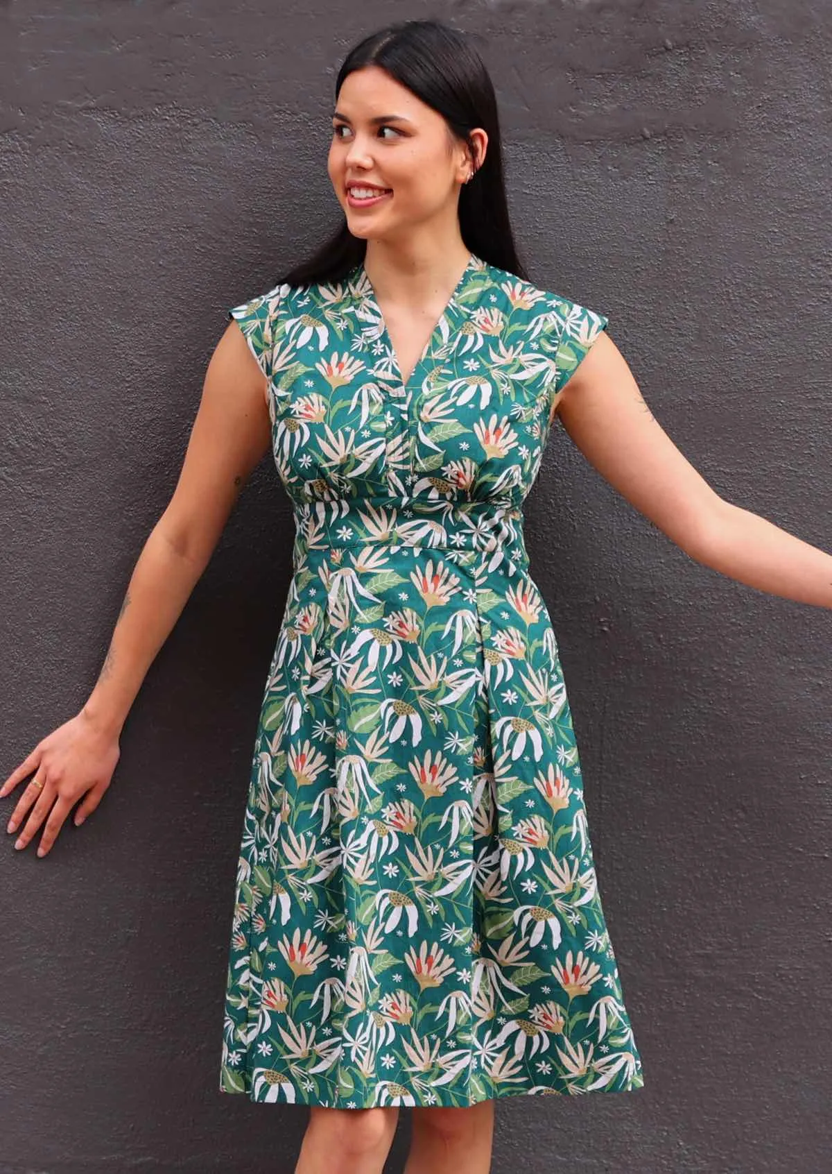 Billie Dress Flannel Flower