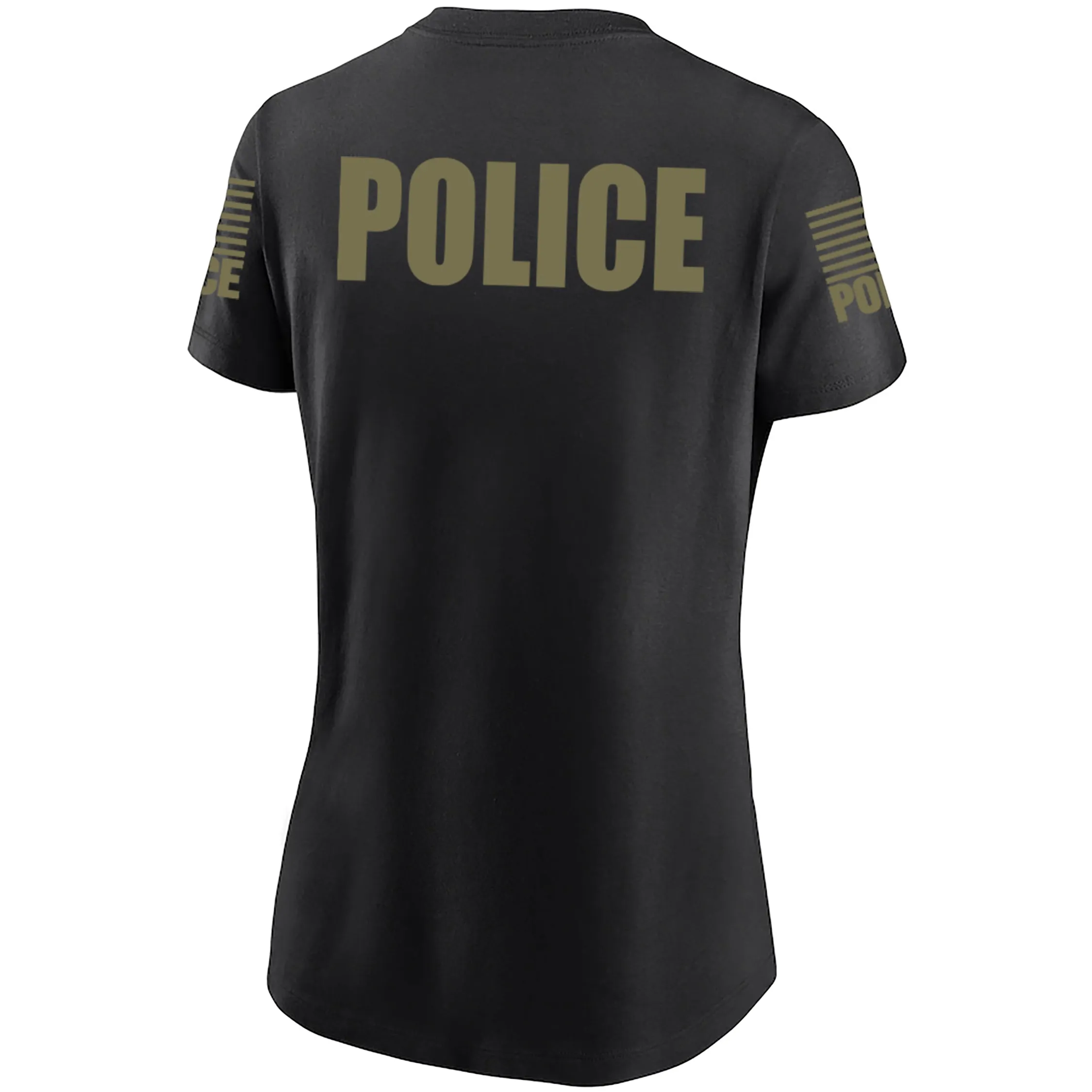 Black Police Women's Shirt - Short Sleeve (Green)