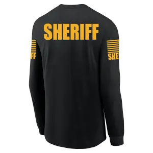 Black Sheriff Men's Shirt - Long Sleeve (Golden Yellow)
