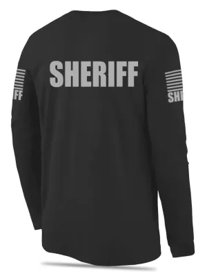 Black Sheriff Men's Shirt - Long Sleeve (Gray)