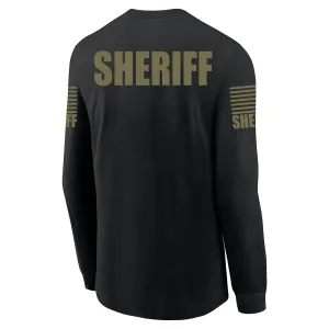 Black Sheriff Men's Shirt - Long Sleeve (Green)