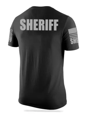 Black Sheriff Men's Shirt - Short Sleeve (Gray)