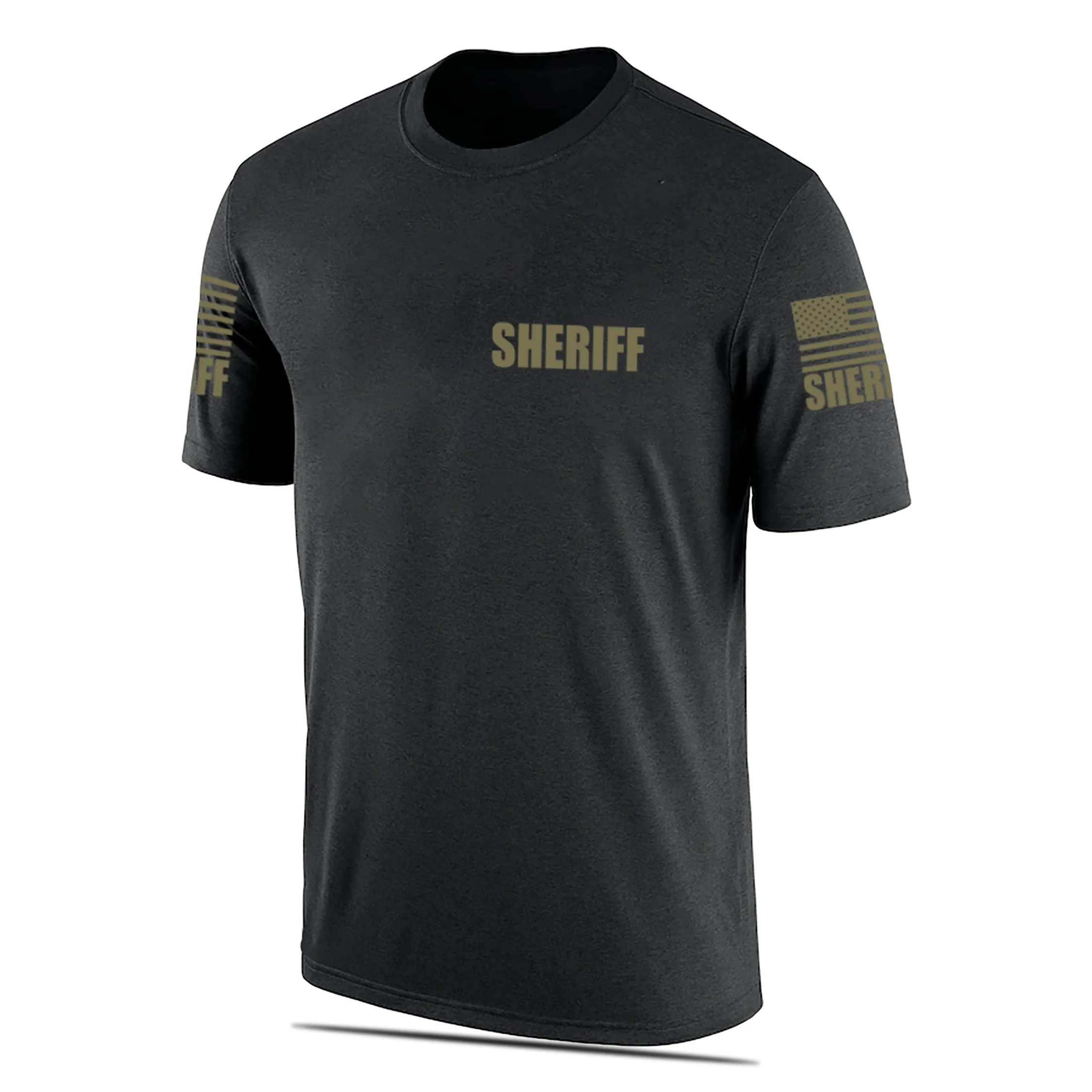 Black Sheriff Men's Shirt - Short Sleeve (Green)