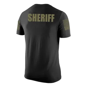 Black Sheriff Men's Shirt - Short Sleeve (Green)