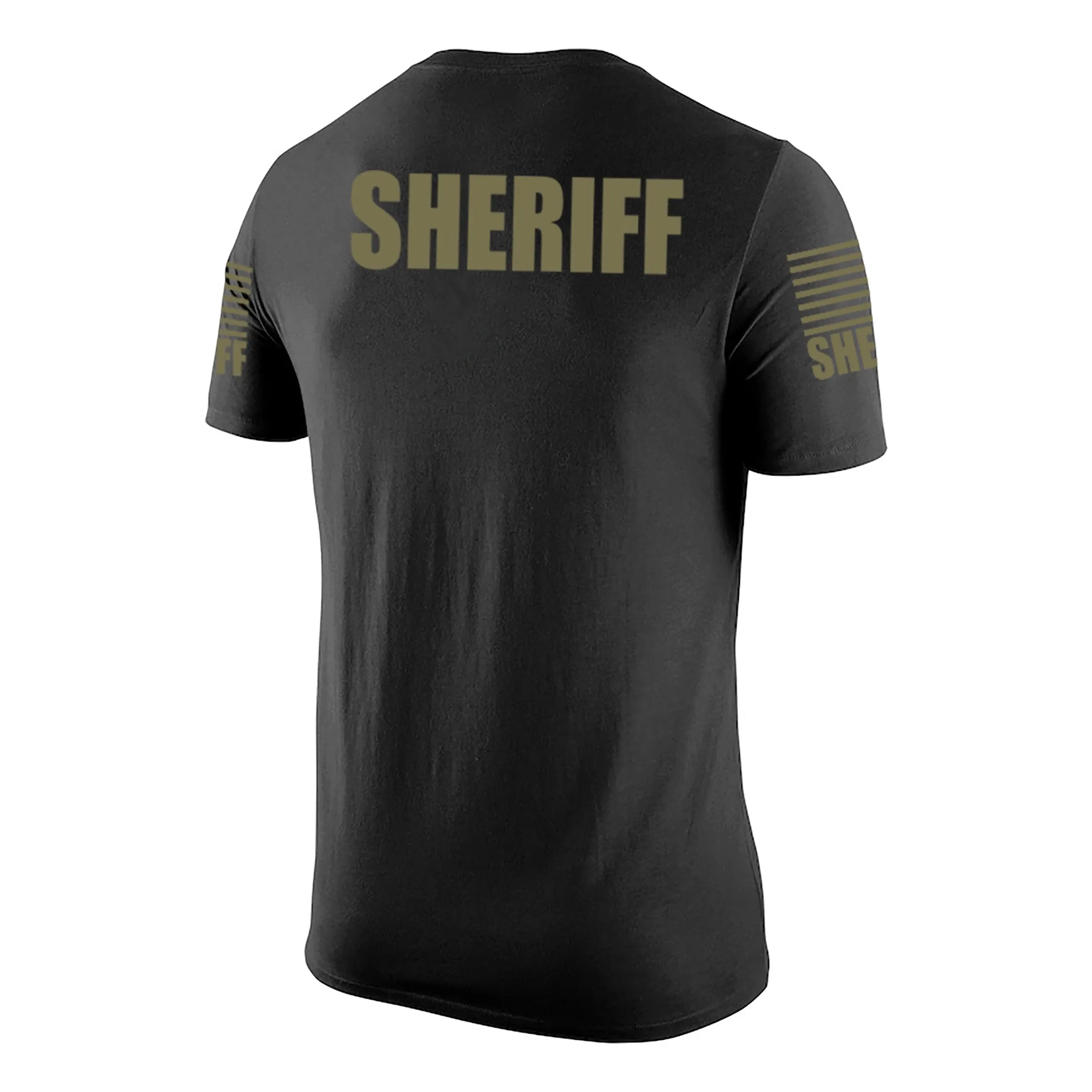 Black Sheriff Men's Shirt - Short Sleeve (Green)