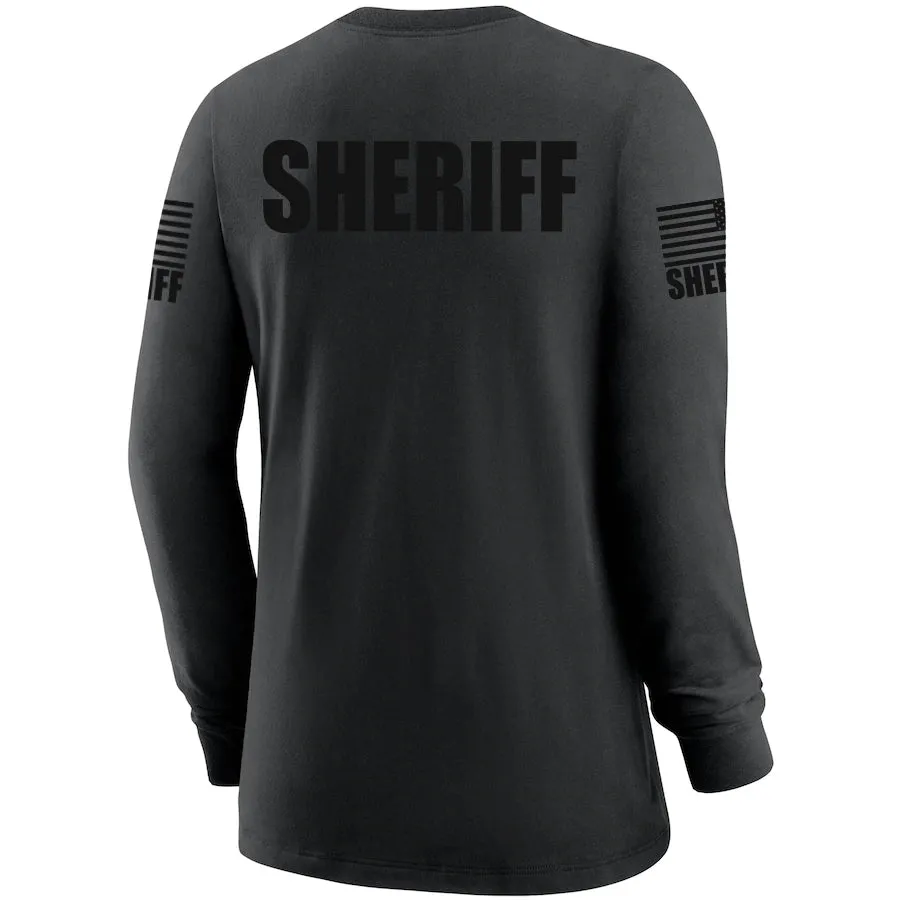 Black Sheriff Women's Shirt - Long Sleeve (Black)