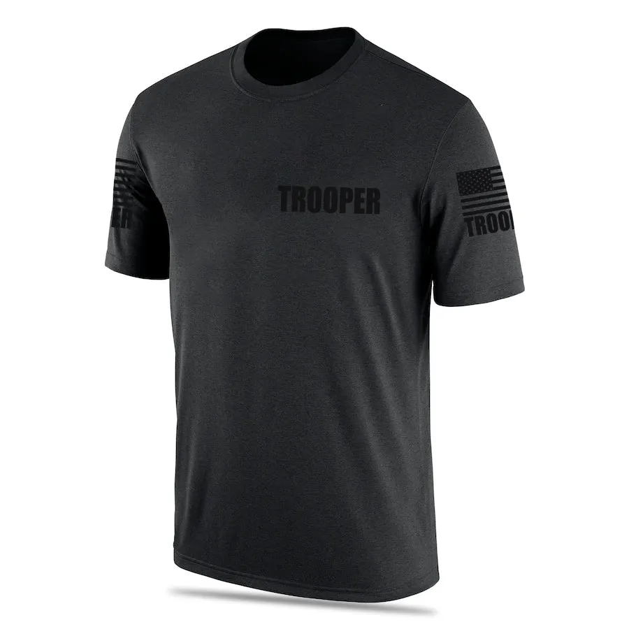 Black Trooper Men's Shirt - Short Sleeve (Black)