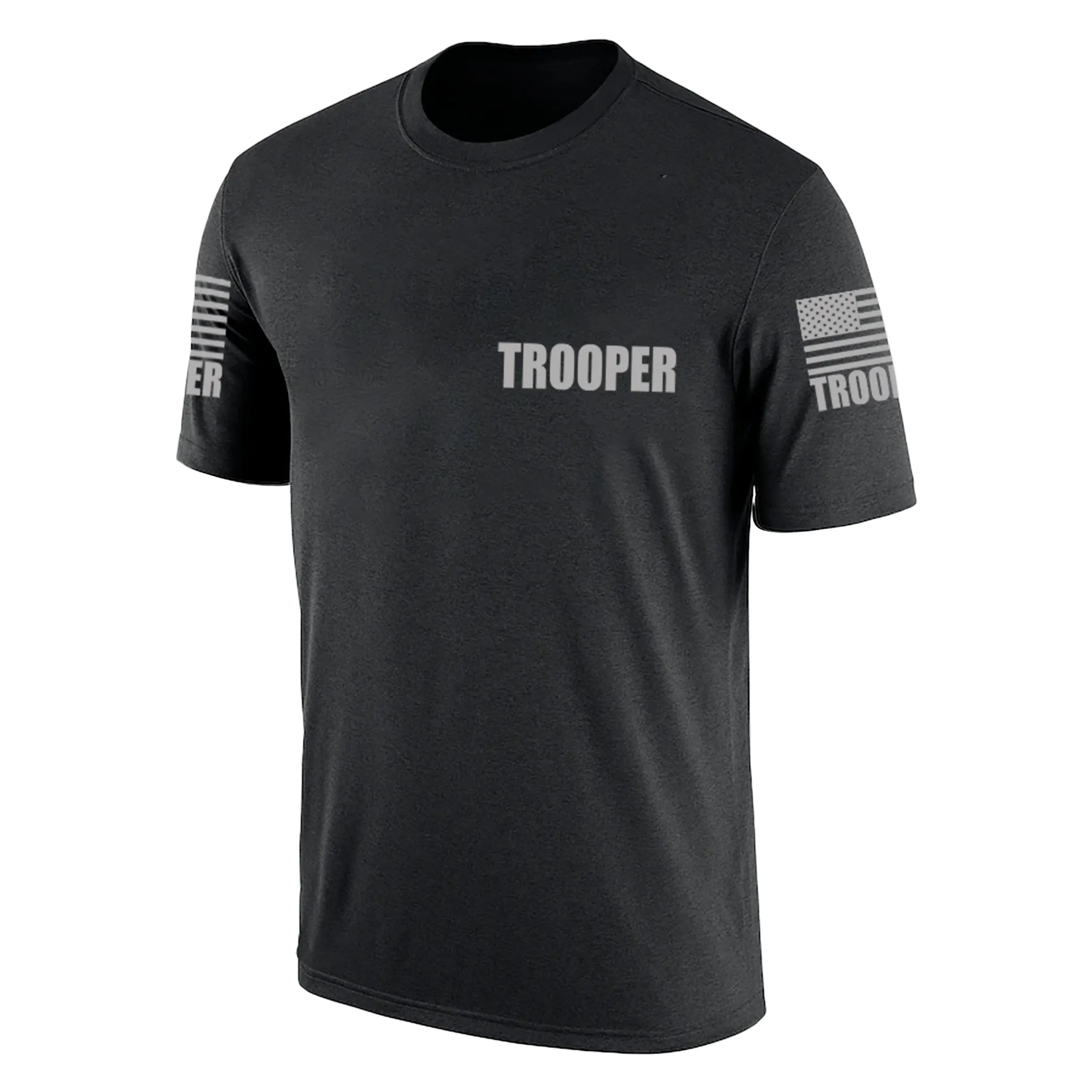Black Trooper Men's Shirt - Short Sleeve (Gray)