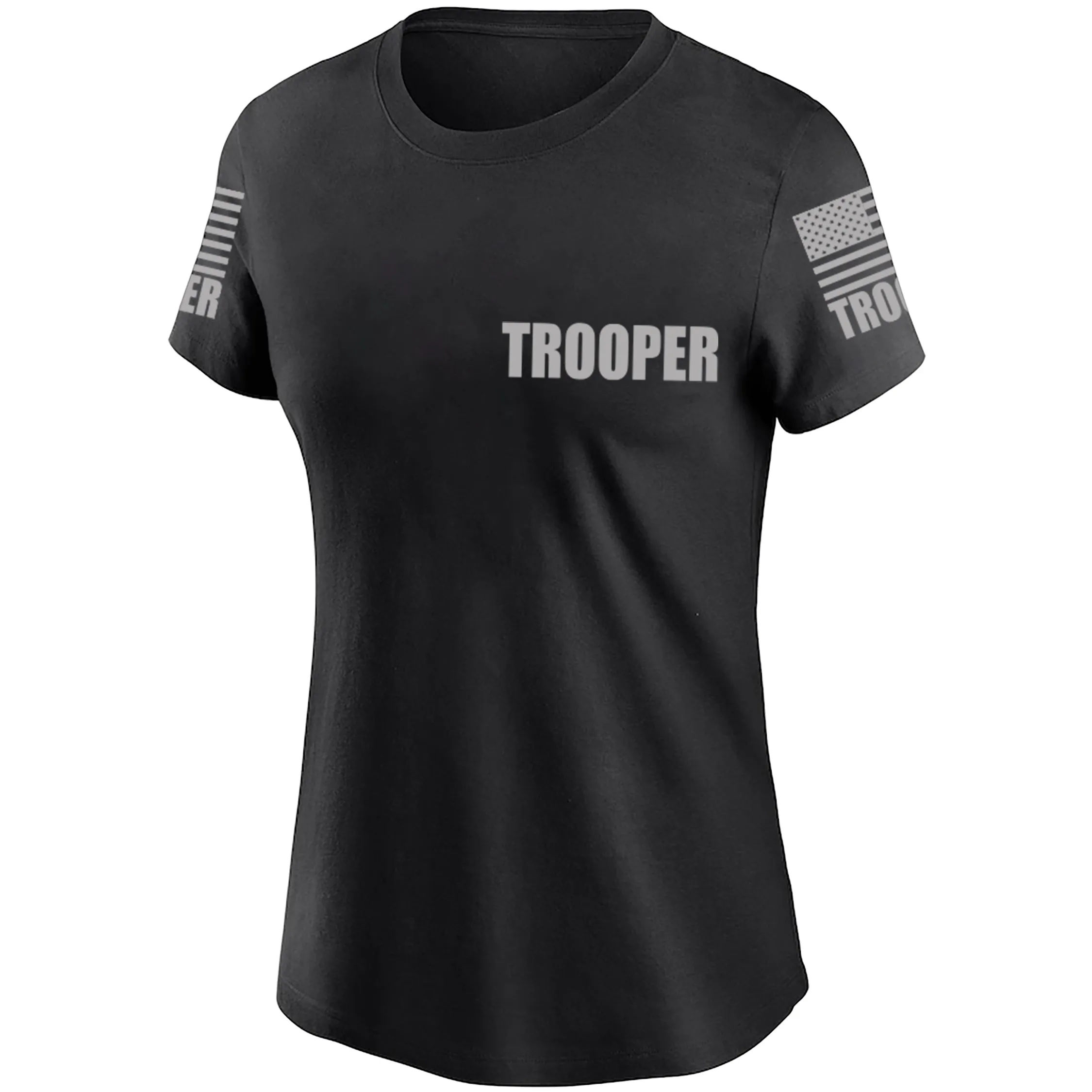 Black Trooper Women's Shirt - Short Sleeve (Gray)