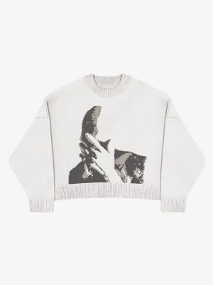 'BLOND' GRAPHIC SWEATER