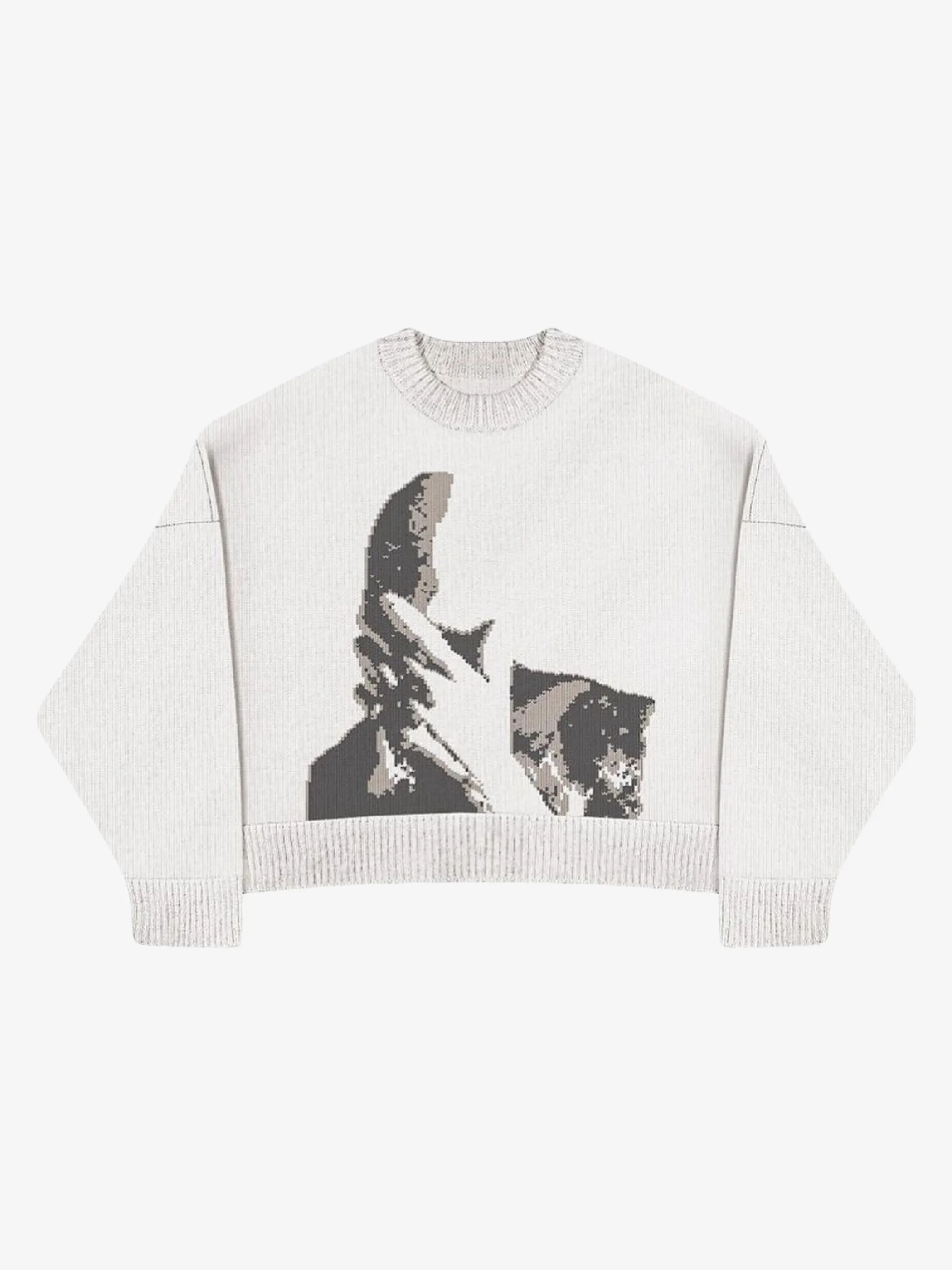 'BLOND' GRAPHIC SWEATER