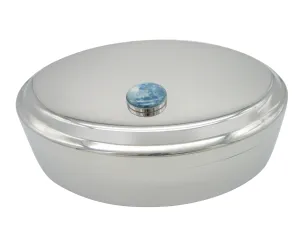 Blue Moon Pendant Oval Trinket Jewelry Box