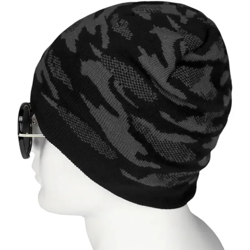 Bonnet camouflage noir