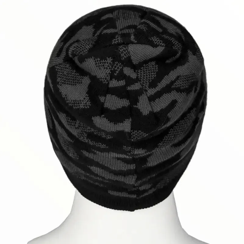 Bonnet camouflage noir