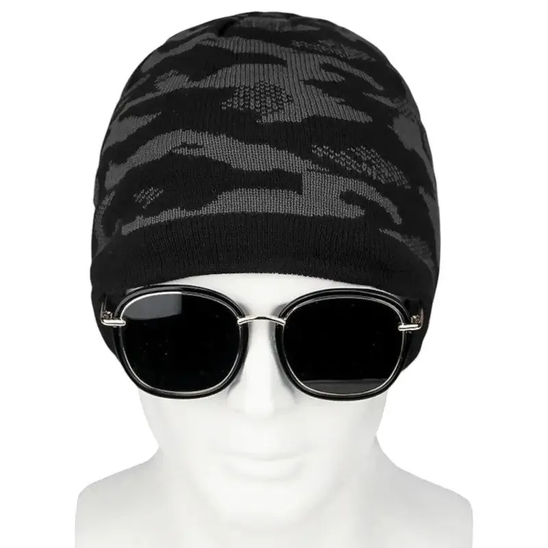 Bonnet camouflage noir