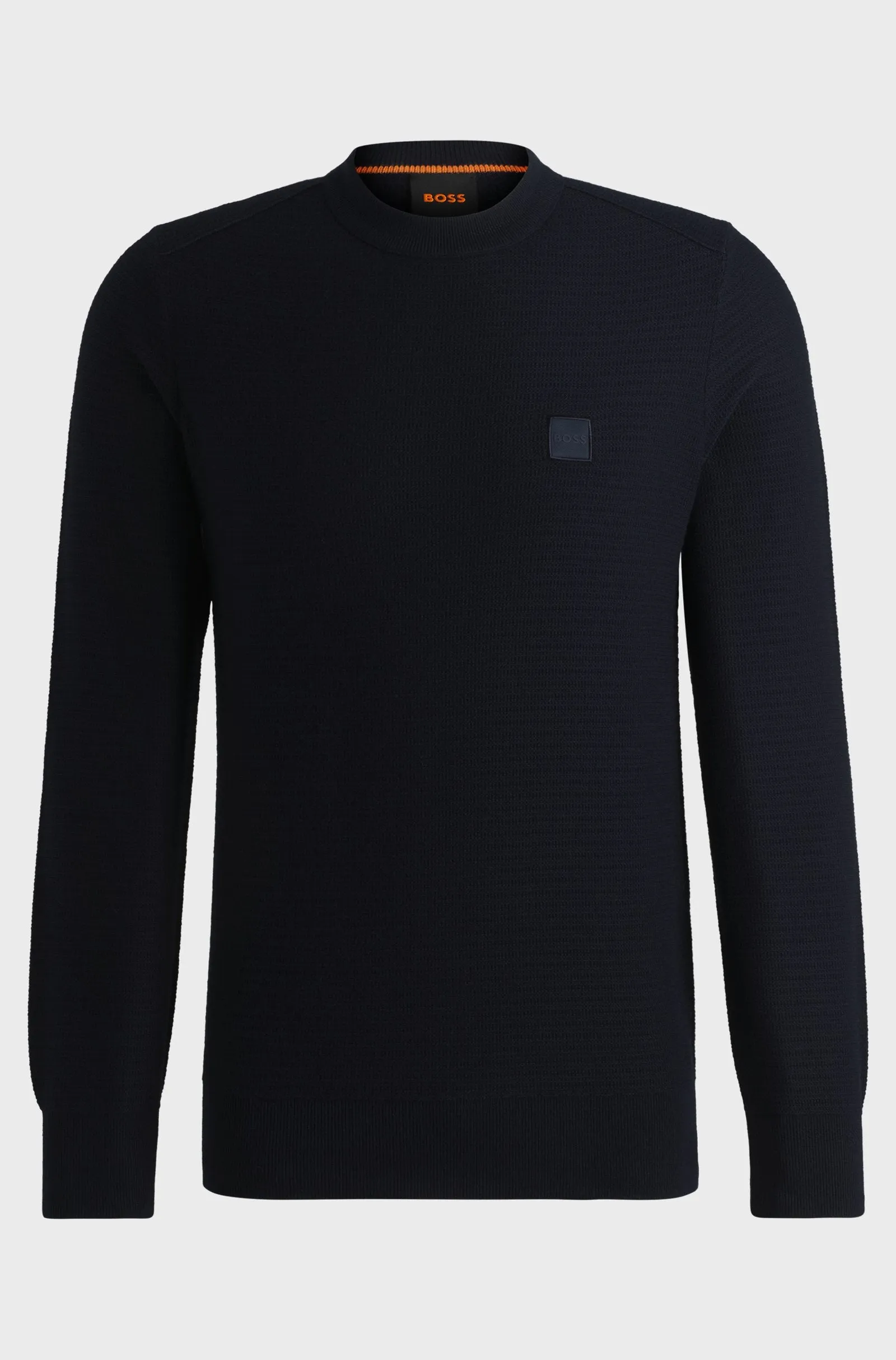 BOSS Sweaters Regular Fit in Cotton Mix - ANION_S 10265864 01-50527584