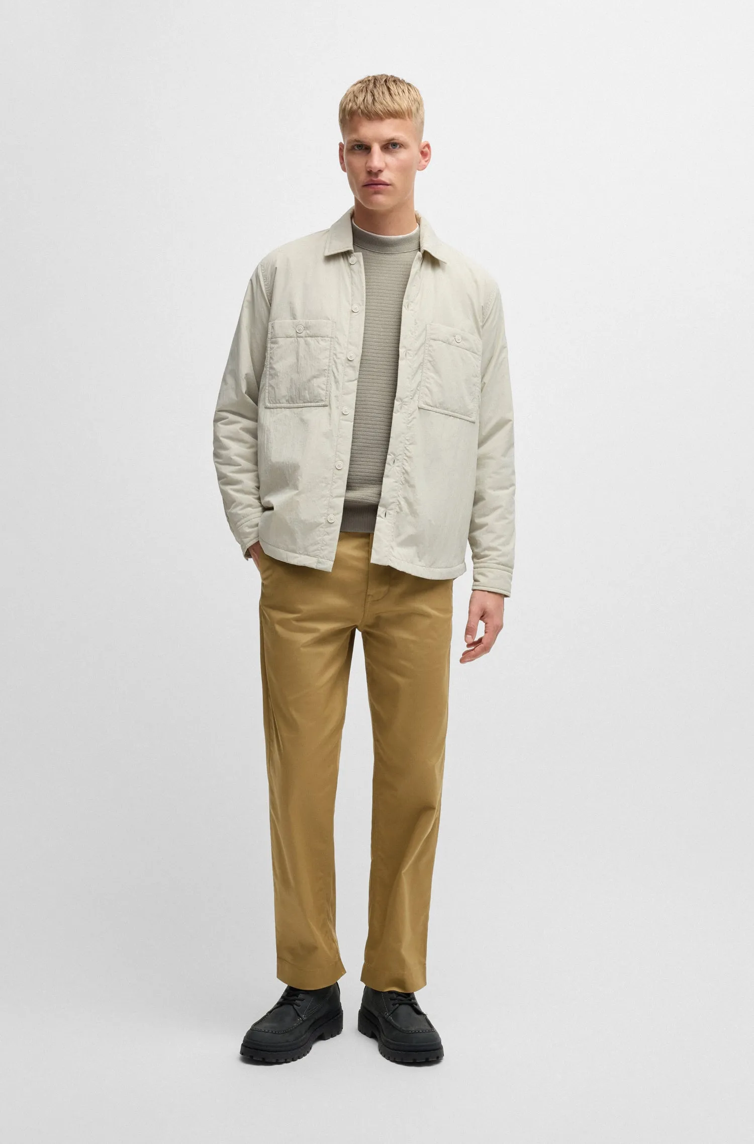 BOSS Sweaters Regular Fit in Cotton Mix - ANION_S 10265864 01-50527584