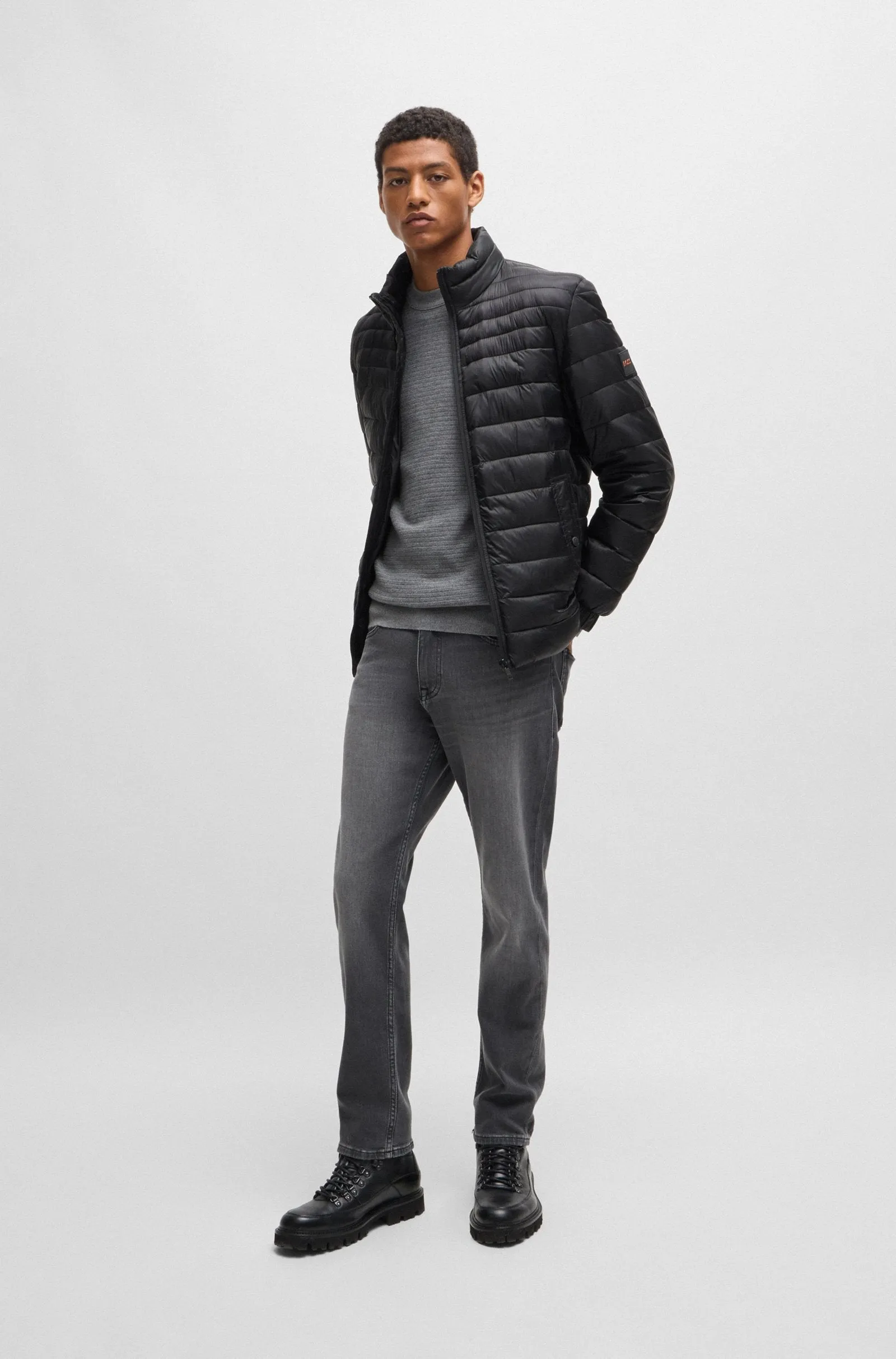 BOSS Sweaters Regular Fit in Cotton Mix - ANION_S 10265864 01-50527584