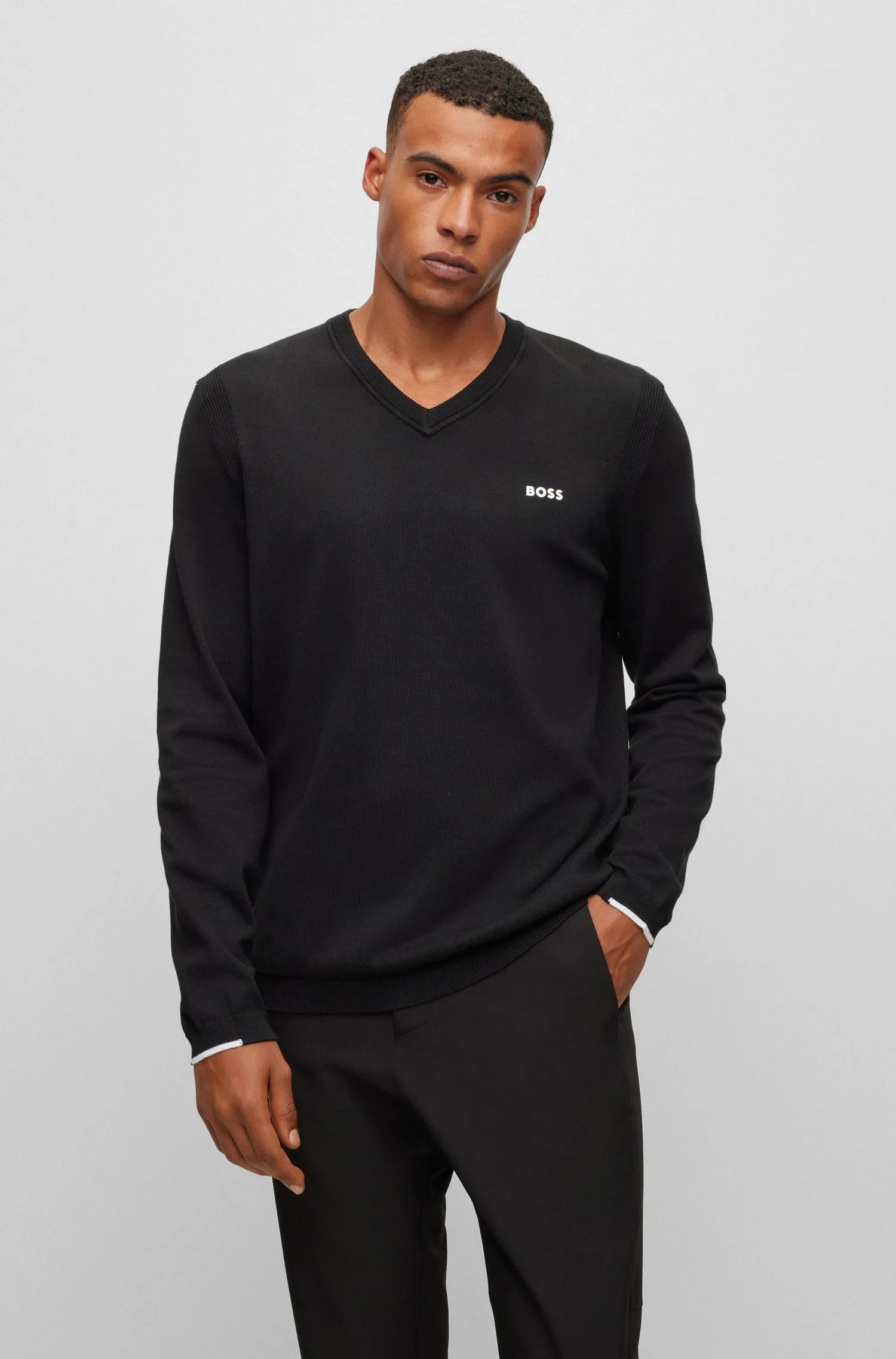 BOSS Sweaters Regular Fit in Cotton Mix - EVER-X_VN 10252216 01-50498538