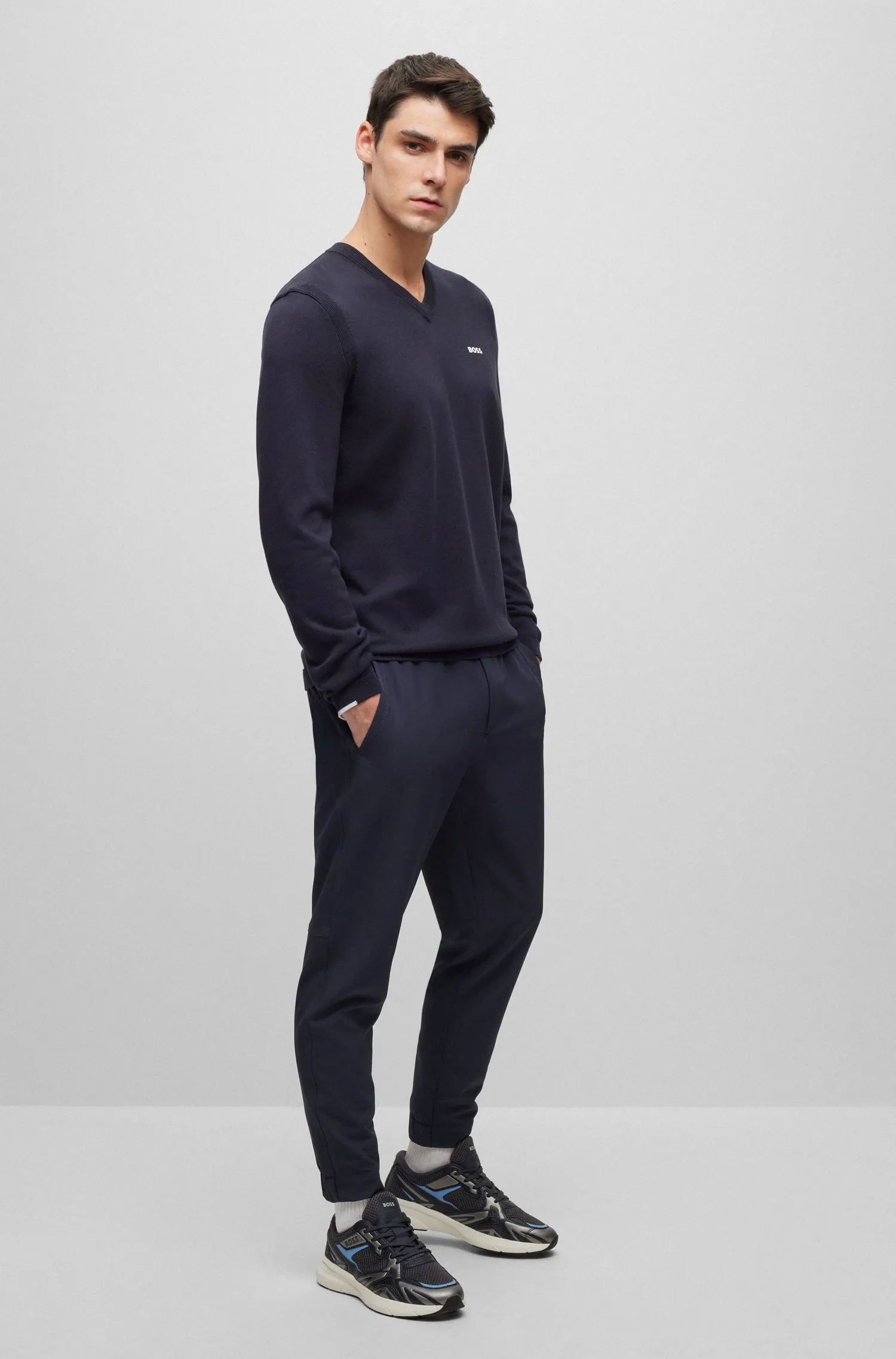 BOSS Sweaters Regular Fit in Cotton Mix - EVER-X_VN 10252216 01-50498538