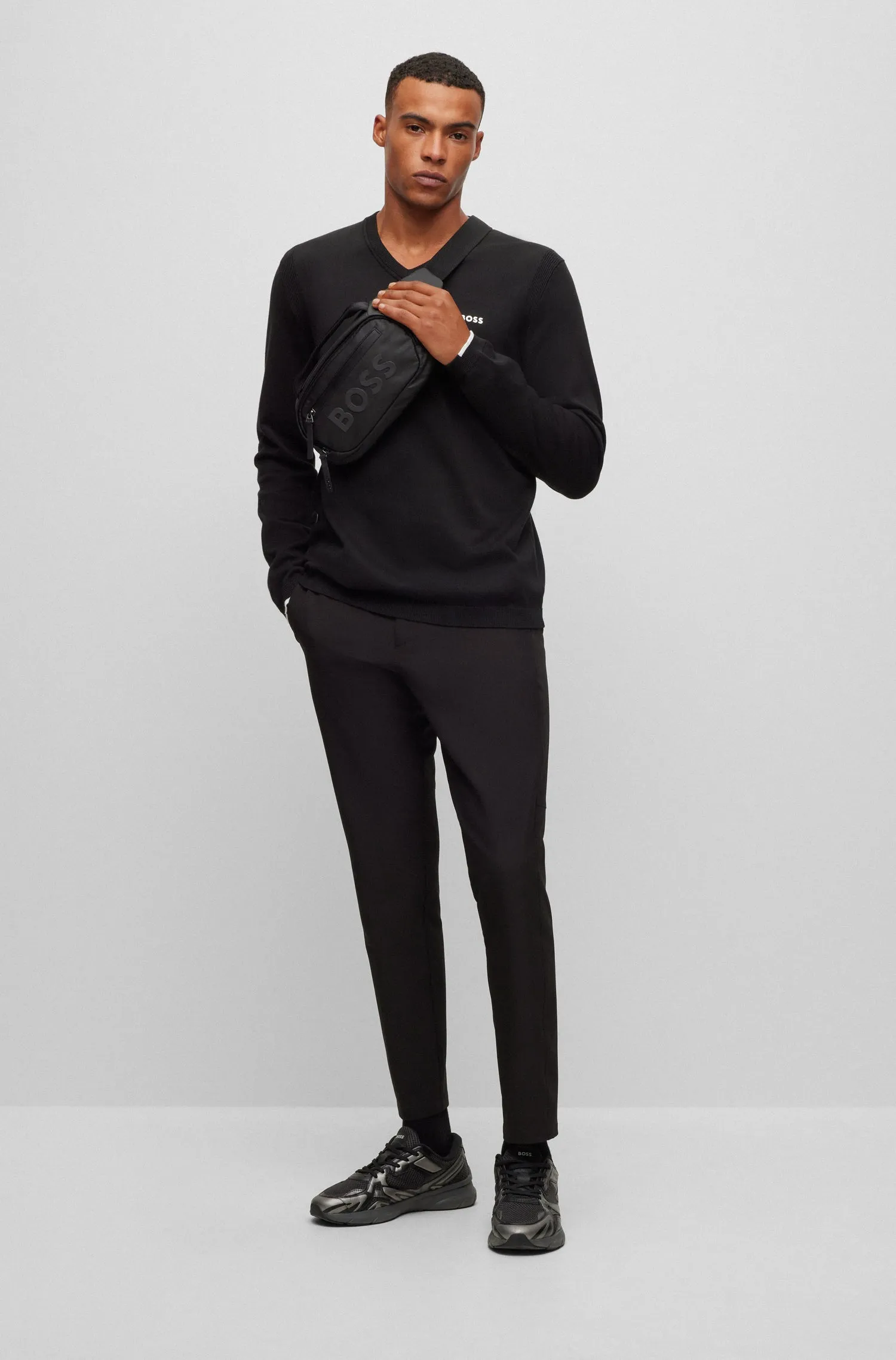 BOSS Sweaters Regular Fit in Cotton Mix - EVER-X_VN 10252216 01-50498538