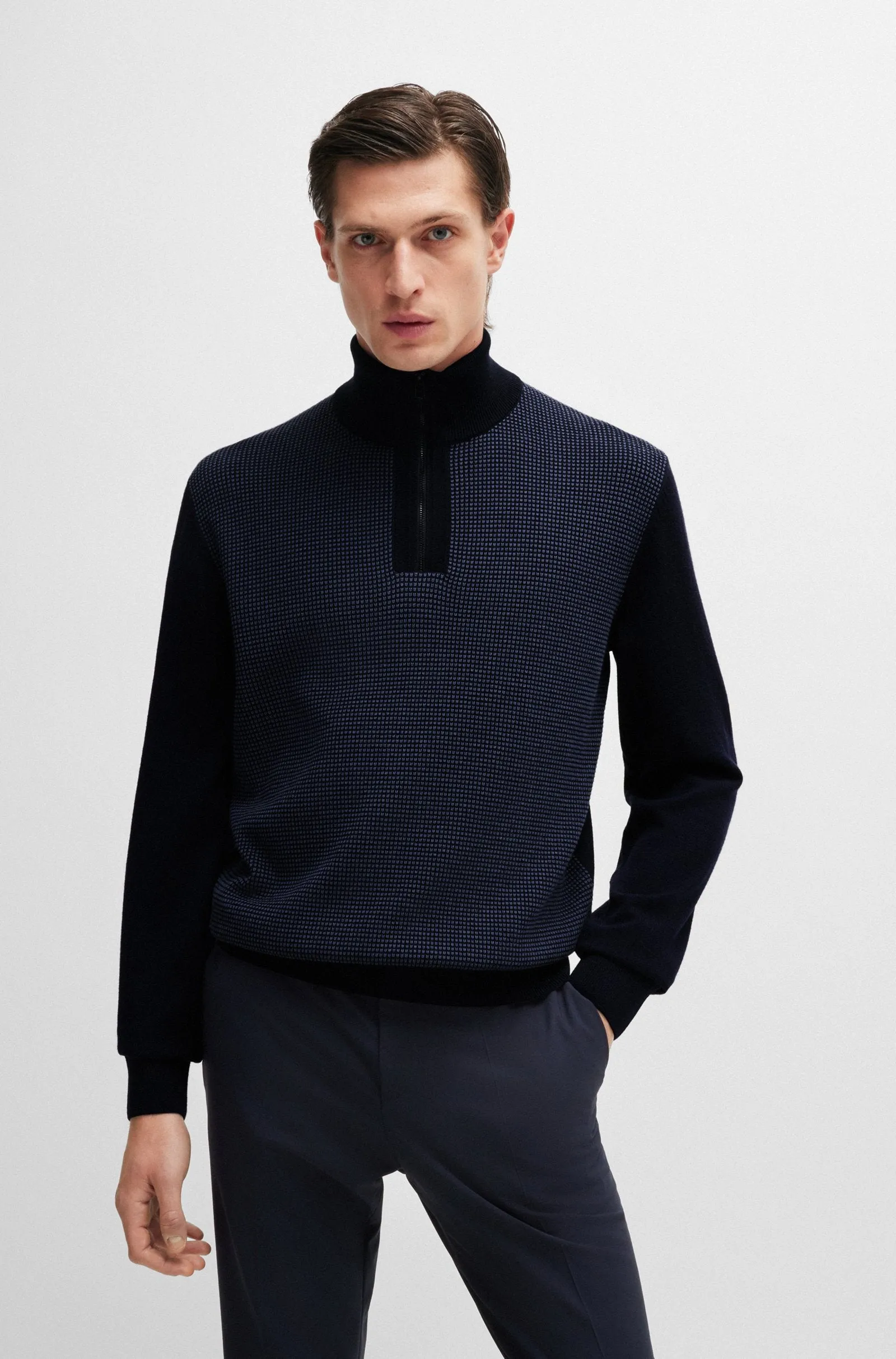 BOSS Sweaters Regular Fit in Wool - H-DAMBINO 10261652 01-50519590