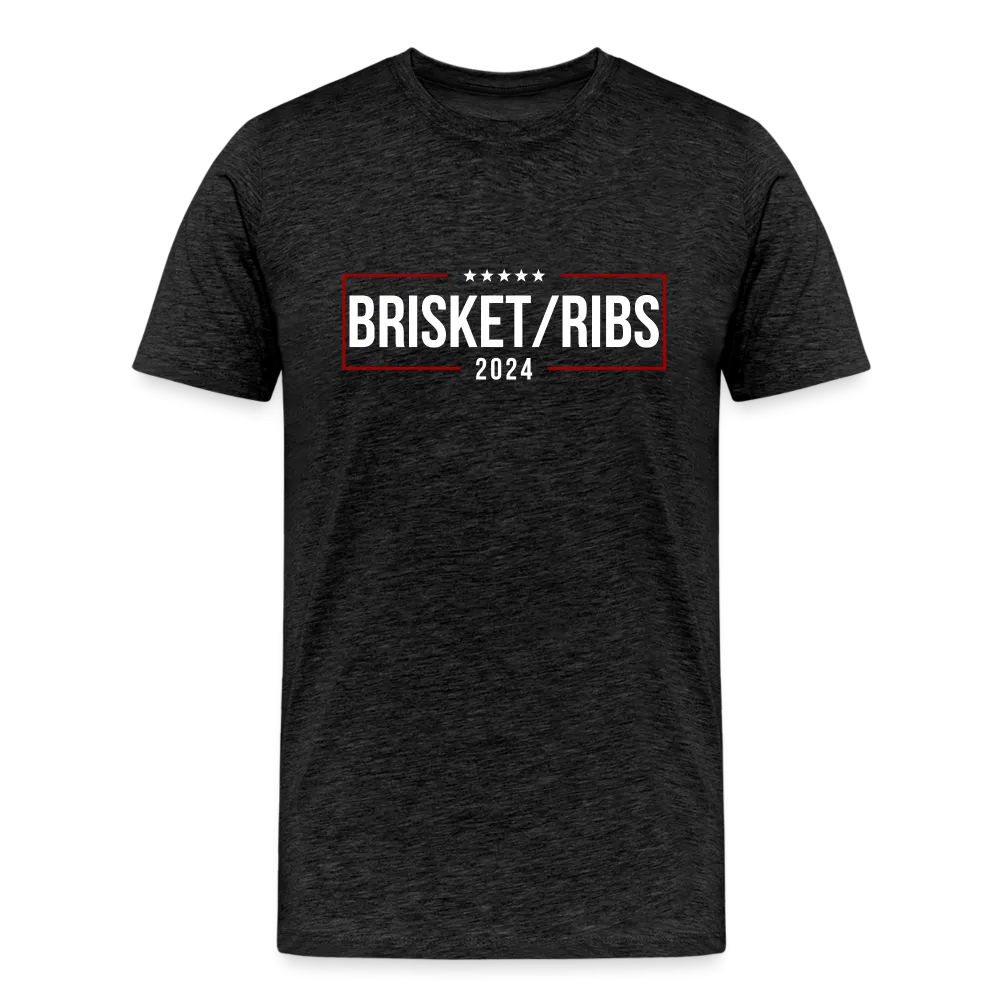 Brisket/Ribs 2024: A Culinary Campaign for the Ultimate Barbecue Unity Premium T-Shirt