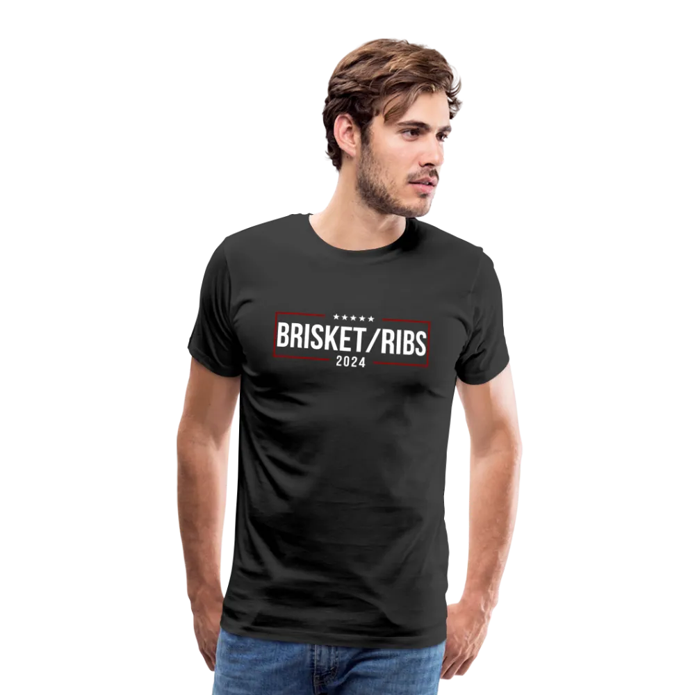 Brisket/Ribs 2024: A Culinary Campaign for the Ultimate Barbecue Unity Premium T-Shirt
