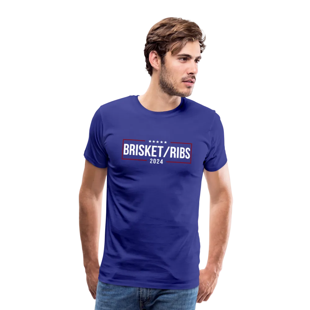 Brisket/Ribs 2024: A Culinary Campaign for the Ultimate Barbecue Unity Premium T-Shirt
