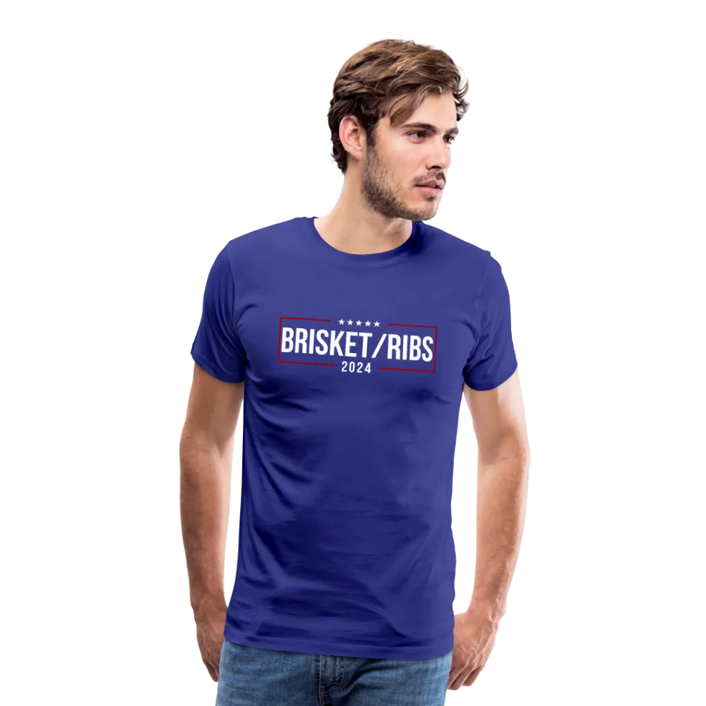 Brisket/Ribs 2024: A Culinary Campaign for the Ultimate Barbecue Unity Premium T-Shirt