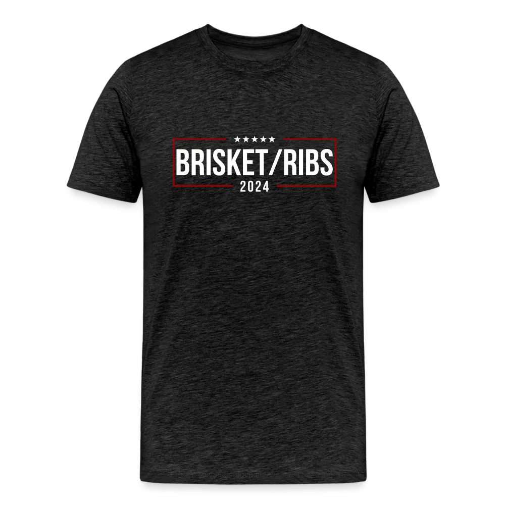 Brisket/Ribs 2024: A Culinary Campaign for the Ultimate Barbecue Unity Premium T-Shirt