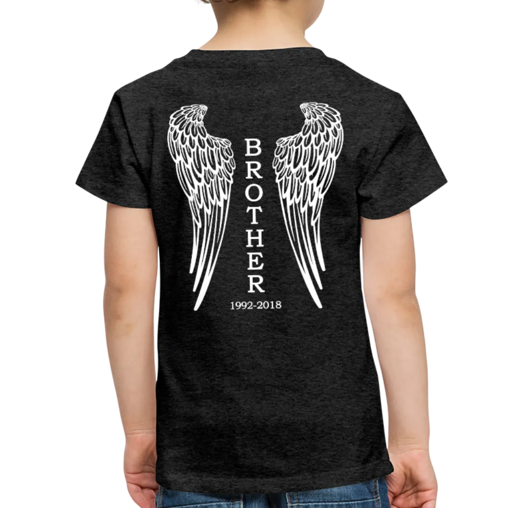 Brother Custom Dates with Wings Toddler Premium T-Shirt