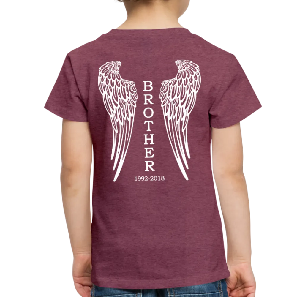 Brother Custom Dates with Wings Toddler Premium T-Shirt