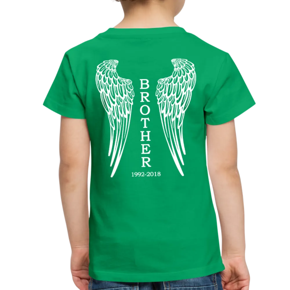 Brother Custom Dates with Wings Toddler Premium T-Shirt