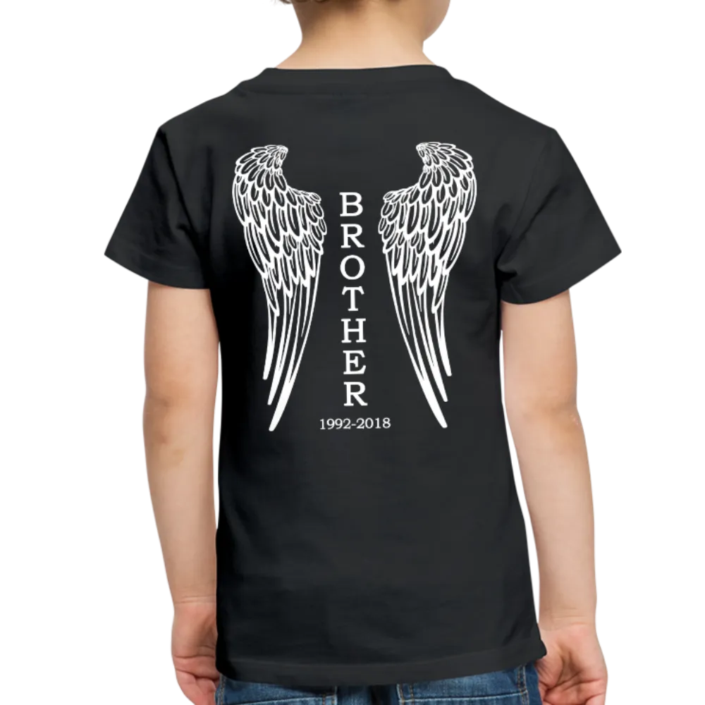 Brother Custom Dates with Wings Toddler Premium T-Shirt