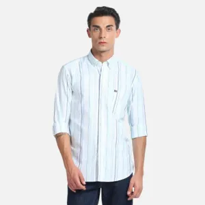 Button Down Collar Striped Shirt