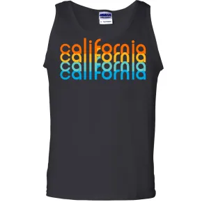 California Rainbow Stack Asst Colors Tank Top