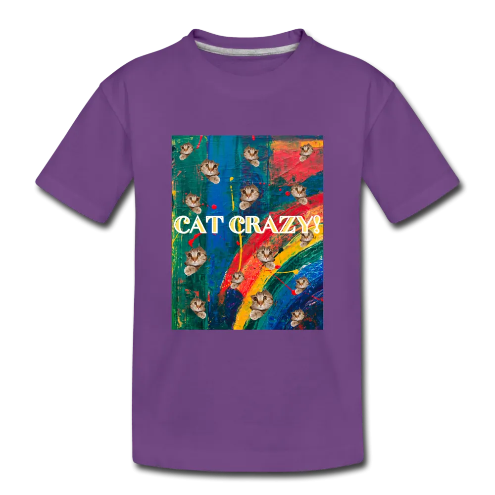 CAT CRAZY Toddler Premium T-Shirt