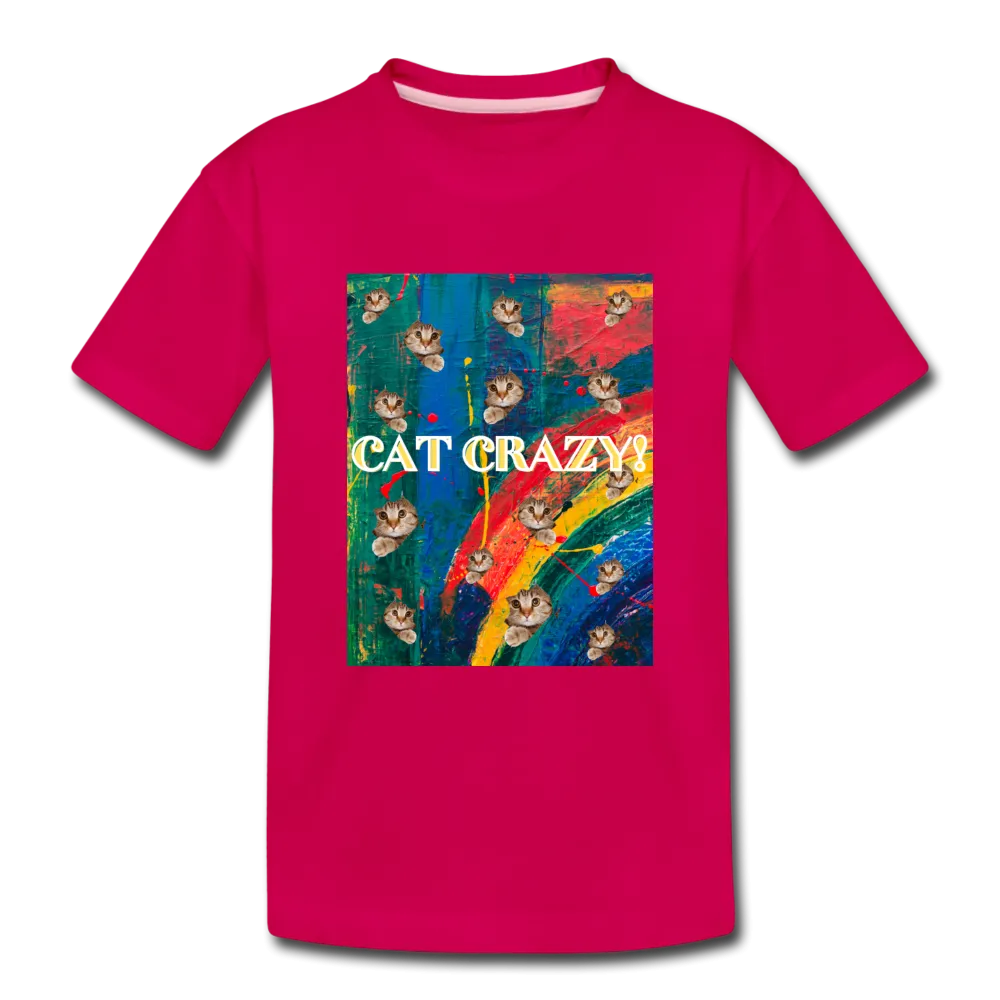 CAT CRAZY Toddler Premium T-Shirt