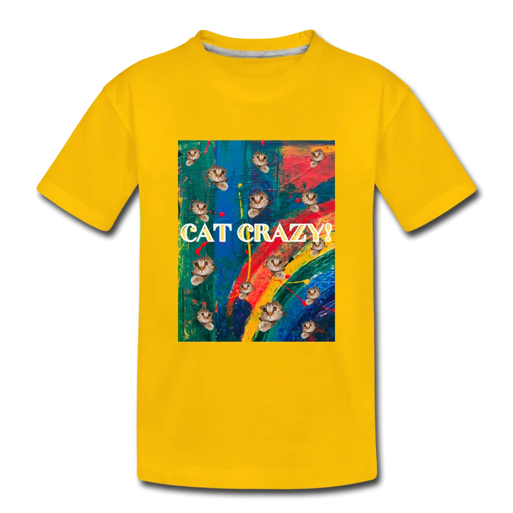 CAT CRAZY Toddler Premium T-Shirt