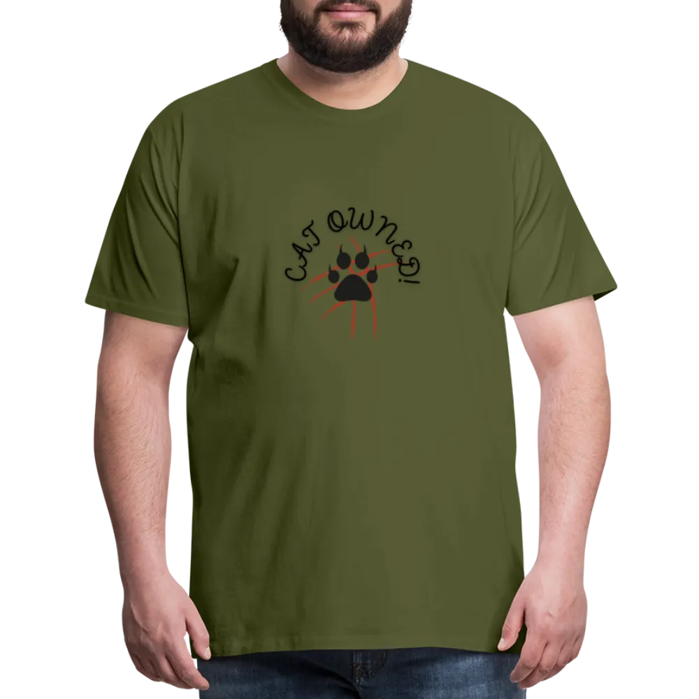 CAT OWNED! Men's Premium T-Shirt