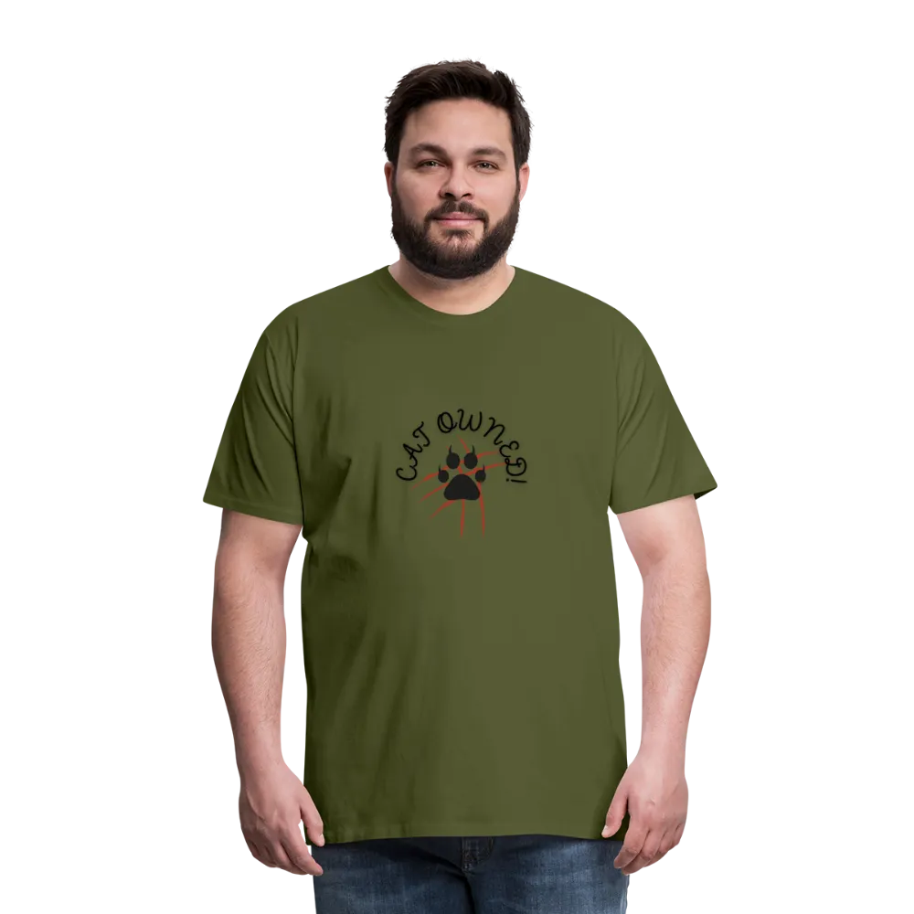 CAT OWNED! Men's Premium T-Shirt